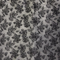 Silver Black Floral